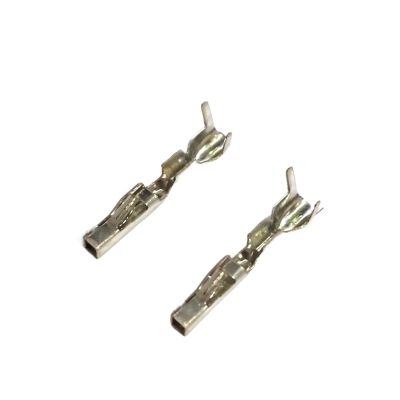 50/100/200 Pcs Amp 1.2 MM Auto Crimp Loose Wire Terminal DJ623W-1.2x0.6A Splice Pin Electrical Connector p/Lug 1718653-1 4F0973703 G406(50 pcs)