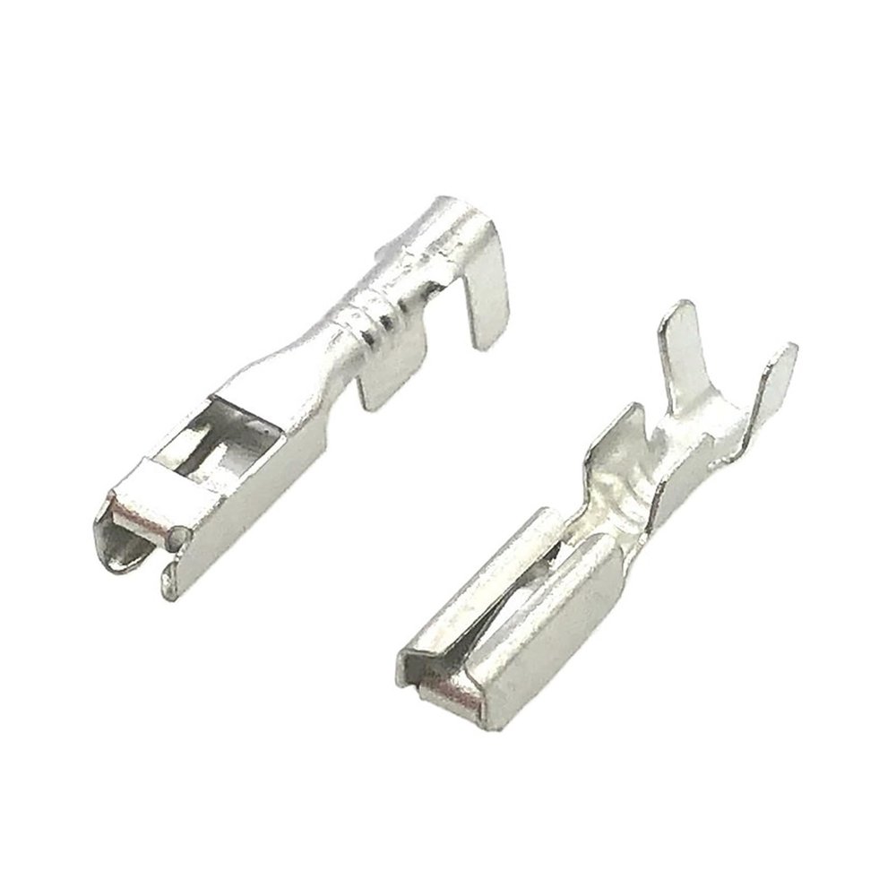 20/50/100 Pcs Auto Splice Terminal Female Crimp Terminals Electrical Wire Connectors Pins 1500-0106 1500-0110 DJ621-G2(50 pcs)