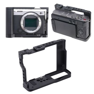 shenruifa Aluminum Alloy Camera Cage for 1/4in 3/8in Thread Holes Cold Shoe Mount Video Camera Cage Rig