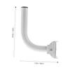 Toyvian 2pcs Outdoor Pole Mount Bracket for Antenna Wireless Bridge Bracket Attic Antenna Mounting Pole view 2