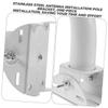 Toyvian 2pcs Outdoor Pole Mount Bracket for Antenna Wireless Bridge Bracket Attic Antenna Mounting Pole view 4
