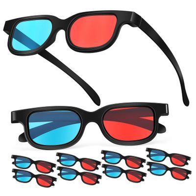 Toyvian 10pcs Product Title Viewing Glasses Red- Lens Compatible with Computer Monitors Tvs and Theater Screens Product Name Chinese Accurate Multi-data Keywords Viewing Glasses Competitor