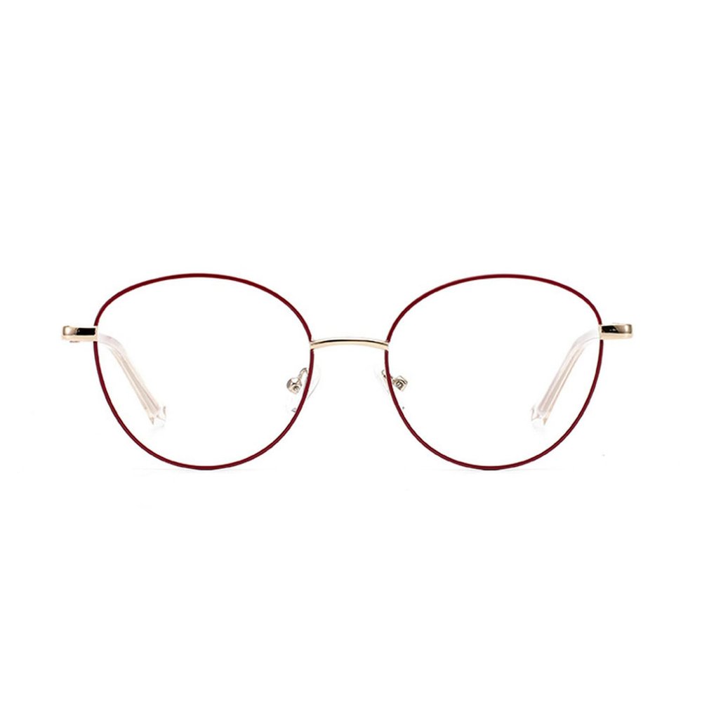 laureles Reading Glasses Women Blue Light Blocking Round Readers Computer Metal Frame Eyeglasses Female (c2, +1.00 Magnification)