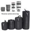 4PCS Lens Storage Bag, Camera Lens Cover with Hook, S M L XL Four Sizes, Soft Fur Lining, Protects from Dust, Scratch, Suitable for DSLR Lens, Easy to Carry view 2