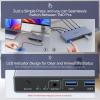 Alxum 2 in 1 Out USB A HDMI KVM Switch-2 Computers 1 Monitor,Two Mode Switching,4K@60Hz,5Gbps High-Speed Transmission,4 USB A for Two Computers Sharing One Monitor,DC5V Adapter and Desktop Controller view 4