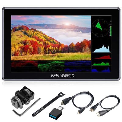 FEELWORLD H5 5.5-inch 12G SDI HDMI 2.0 Camera Field Monitor High Brightness 1200nit Touchscreen