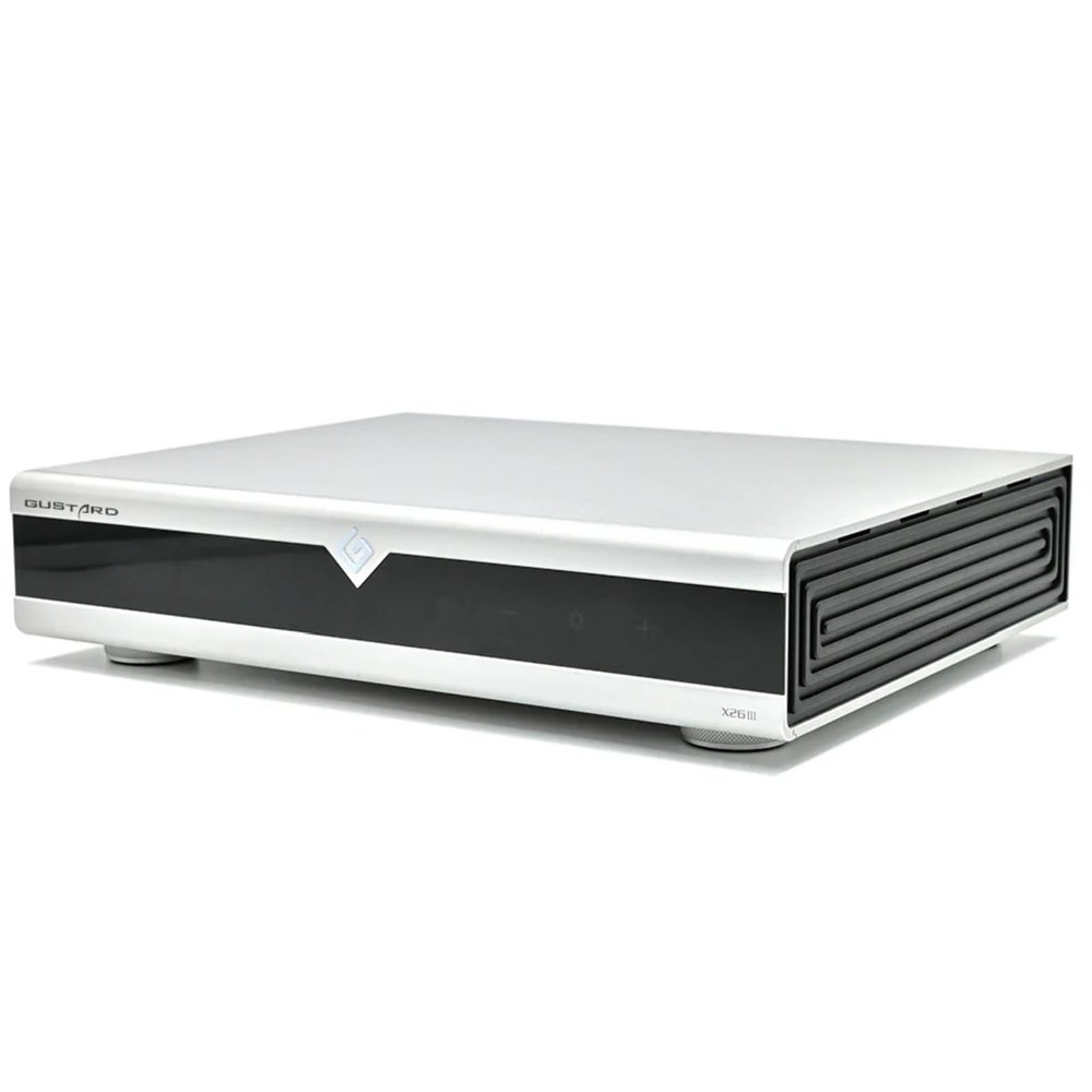 Gustard X26 III DAC Network Streamer 2 * ES9039SPRO Chips Support USB DSD512 PCM768kHz GCLK-02 Clock HiFi Network Bridge Digital Analog Converter USB/LAN/Optic/Coaxial/AES/IIS/Clock Inputs DACs