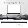 30in/40in/50in Portable Projector Screen - Portable Floor Standing, 4:3/16:9 Manual Retractable Pull-Out Style, Desktop Projection Screen Home Theater Little Screen Mobile Movie Screen(16:9,30in) view 2
