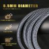 Impeto HiFi Speaker Cables with Banana Plugs for Audiophile, Cotton Net Braided High-end Speaker Wire, Including Gold Plated Banana Plugs & Spade Connectors (6.56ft/2m/1pcs) view 3