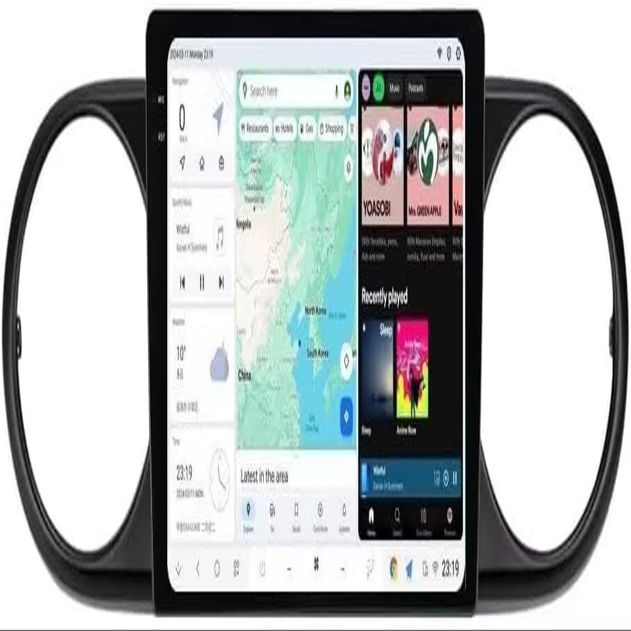 MekedeTech DUDUAUTO DUDU7 2K 2000X1200 Touch Screen 9.5 inch Car Radio Stereo Head Unit Dash Kit for Toyota Scion xB 2nd Gen 2008-2015,6G RAM 64G ROM