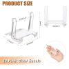 BTSKY 30 PCS Clear Acrylic CD Holders, CD/DVD Display Rack, CD Storage Rack Organizer Stand Acrylic Easel Stand for Display CD, DVD, Album Practical CD Racks for Media Shelf (Not include CD) view 4