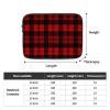 Plaid Red and Black Laptop Sleeve Case 12 inch Laptop Bag Shockproof Protective Notebook Case Computer Carrying Bag Case view 2