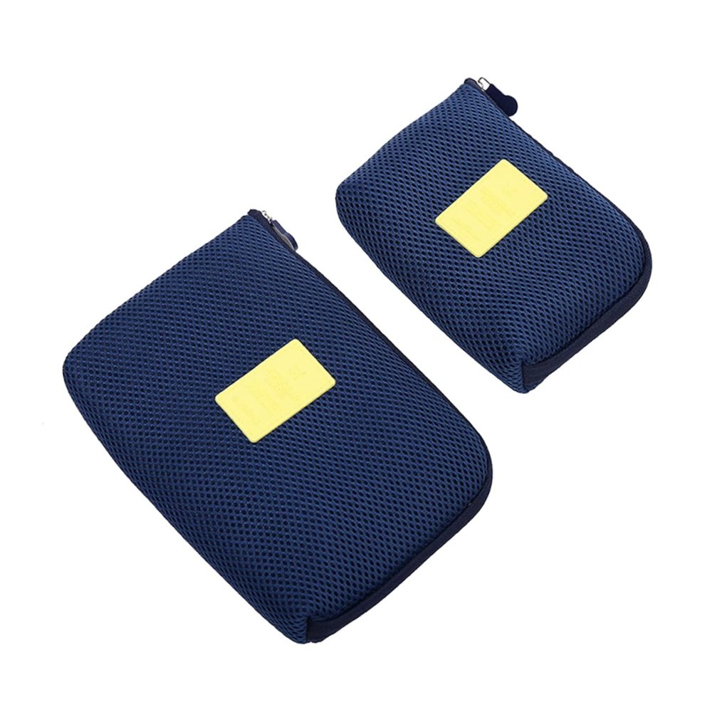 COSMEVIVI Shockproof Digital Storage Bag Pouches for Travel Electronics Organizer Cable Wire Management Large Dark
