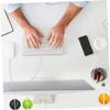 TINEASUR 6pcs Cable Clips Cord Management Organizer for Desk Wall Home Office Tidy up Power Cords USB Charging Cables Headphones Red Green Yellow view 2