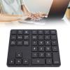 35 Keys Number Keyboard Pad, External Mini Slim Keyboard with Receiver BT5.0 BT3.0 Number Keypad External Number Keypad for OS X Laptop Desktop Smartphone (Black) view 4
