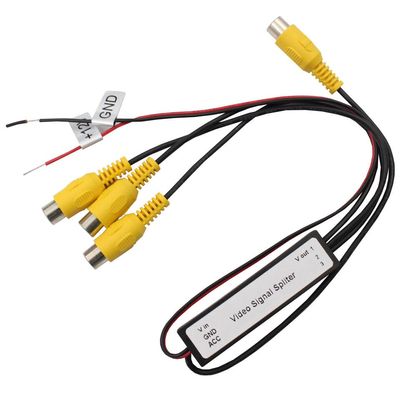 1to3 Car DVD TV Video Monitor Amplifier Signal Fit for Booster Distribution RCA Splitter