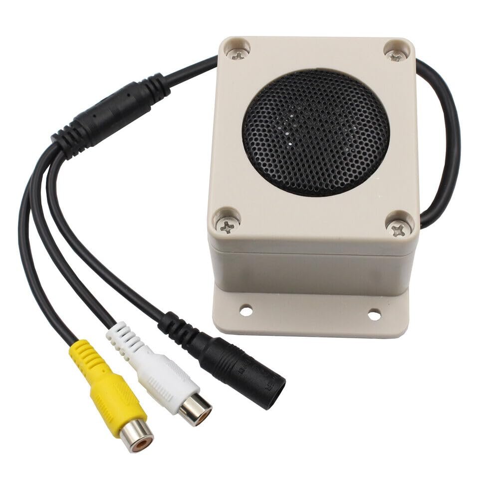 Waterproof Outdoor Mic Speaker Fit for Security IP Camera Audio Recording NEW