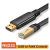 ACGTUY USB to RJ45 Console Cable RS232 Serial Adapter RJ 45 8P8C USB Console Cable Compatible with The Computer Laptops Switch Router Server Converter(0.8m,PL2303) view 2