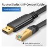 ACGTUY USB to RJ45 Console Cable RS232 Serial Adapter RJ 45 8P8C USB Console Cable Compatible with The Computer Laptops Switch Router Server Converter(0.8m,PL2303) view 3