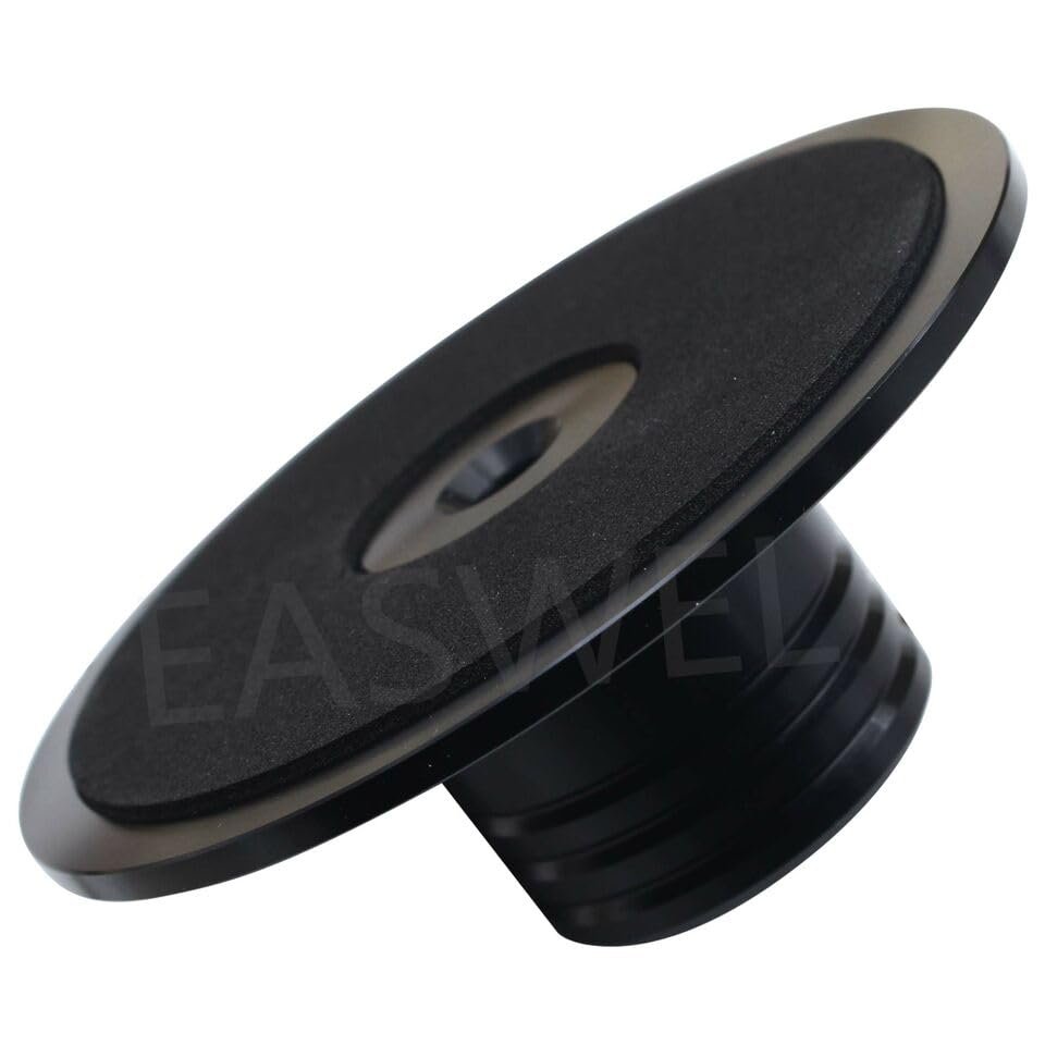 Aluminum Disc Stabilizer Turntable LP Vinyl Record CD Player Weight Clamp Black