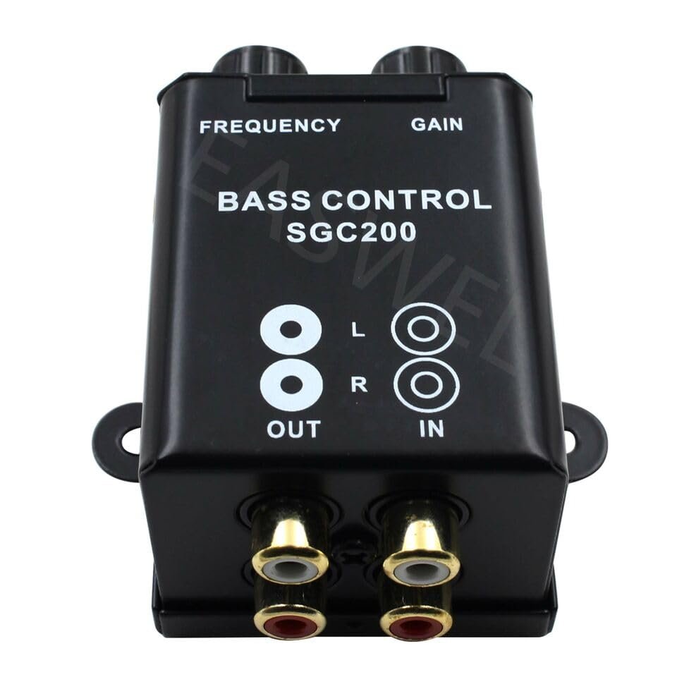 Car Audio Amplifier Bass Boost RCA Level Remote Volume Control Knob 150Hz - 40Hz