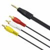 3.5mm to 3RCA AV Audio Video Cable Fit for EstgoSZ H96 Pro Android TV Box view 2