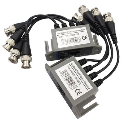 2x 4 CH Passive CCTV Camera UTP BNC Video Balun Transceiver Rj45 CAT5 Cable