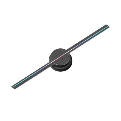 3D Hologram Fan, 3D HD Hologram Fan Projector Holographic Advertising Display, LED Float Sign Player Shop Advertise Bar Wedding Party Display Light