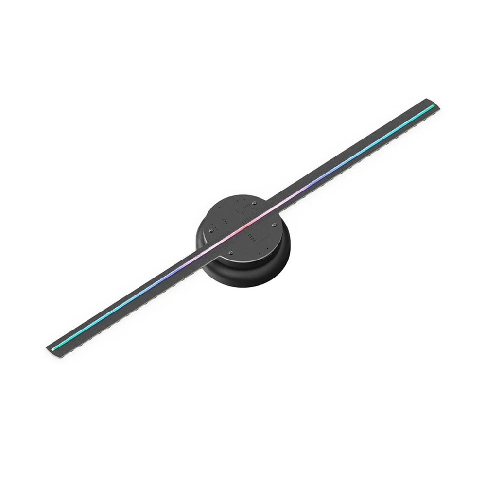 3D Hologram Fan, 3D HD Hologram Fan Projector Holographic Advertising Display, LED Float Sign Player Shop Advertise Bar Wedding Party Display Light