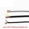 Chunsu 4 Core Shielded Wire 2547 24awg Tinned Copper Wire 4P USB Keyboard Cable Wire PVC Insulation(Shield Black 24awg) view 2
