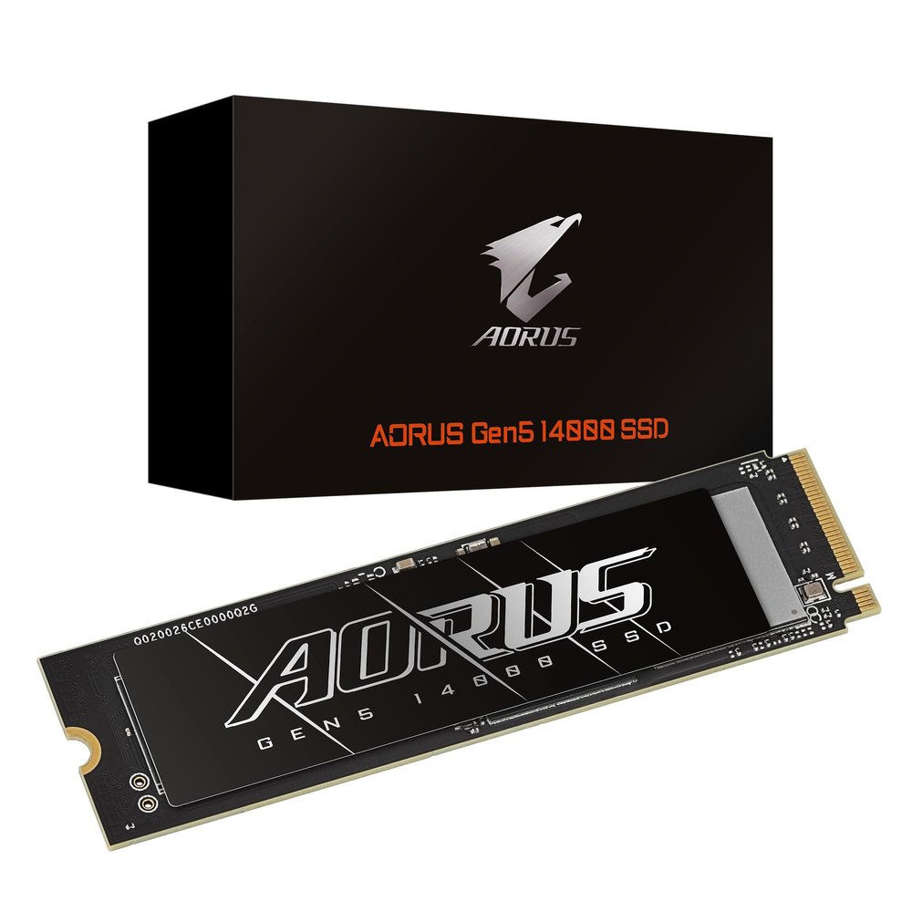 GIGABYTE Aorus 2TB M.2 Solid State Drive Gen5 14000 (PCIe Gen 5.0 x4/NVMe 2.0)