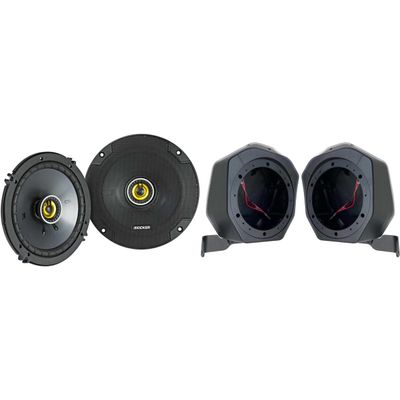 KICKER Bronco 46CSC654 CS 6.5" Coaxial & BR-2B65U 21-23 Bronco 2-Door Speaker Upgrade Pods
