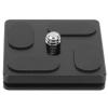 Tripod Quick Release Plate, Ball Head Mount QAL-40 4x3.9x0.8cm Aluminium Alloy Ballhead Quick Release Plate Universal Type Camera Quick Release Plate for Most of Tripod Ballhead view 1