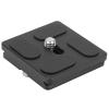 Tripod Quick Release Plate, Ball Head Mount QAL-40 4x3.9x0.8cm Aluminium Alloy Ballhead Quick Release Plate Universal Type Camera Quick Release Plate for Most of Tripod Ballhead view 2