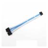 Chunsu PSU Dual 8Pin CPU to Mini 12pin GeForce RTX 30 Series Power Supply Cable with Combs(White Blue) view 1