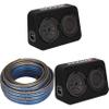 Kicker (2) 48TCWRT672 CompRT 6.75" subwoofer in Thin Profile Enclosure w/Speaker Wire Bundle view 1