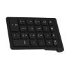 Dioche 22 Keys USB Keypad Numeric, Numpad Mini Financial Accounting Rechargeable Keypad Numpad Number Pad Mini Keyboard for Laptop Desktop PC Notebook (Black) view 1
