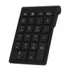 Dioche 22 Keys USB Keypad Numeric, Numpad Mini Financial Accounting Rechargeable Keypad Numpad Number Pad Mini Keyboard for Laptop Desktop PC Notebook (Black) view 2