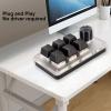 Dioche Keycaps, Key Caps Keyboard Red Switch Macro Keyboard Plug and Play with Ergonomic Customized Knobs USB Mini Keypad Key Caps for Desktop PC (6 Keys with 1 Knob) view 3