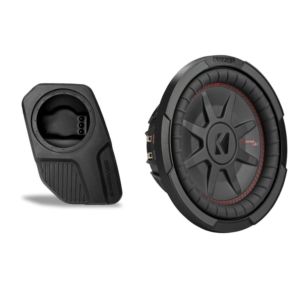 KICKER 48CWRT102 Subwoofer BR-DS10U Add-On Compatible with 2021-2025 Ford Bronco 4-Door Rear Door