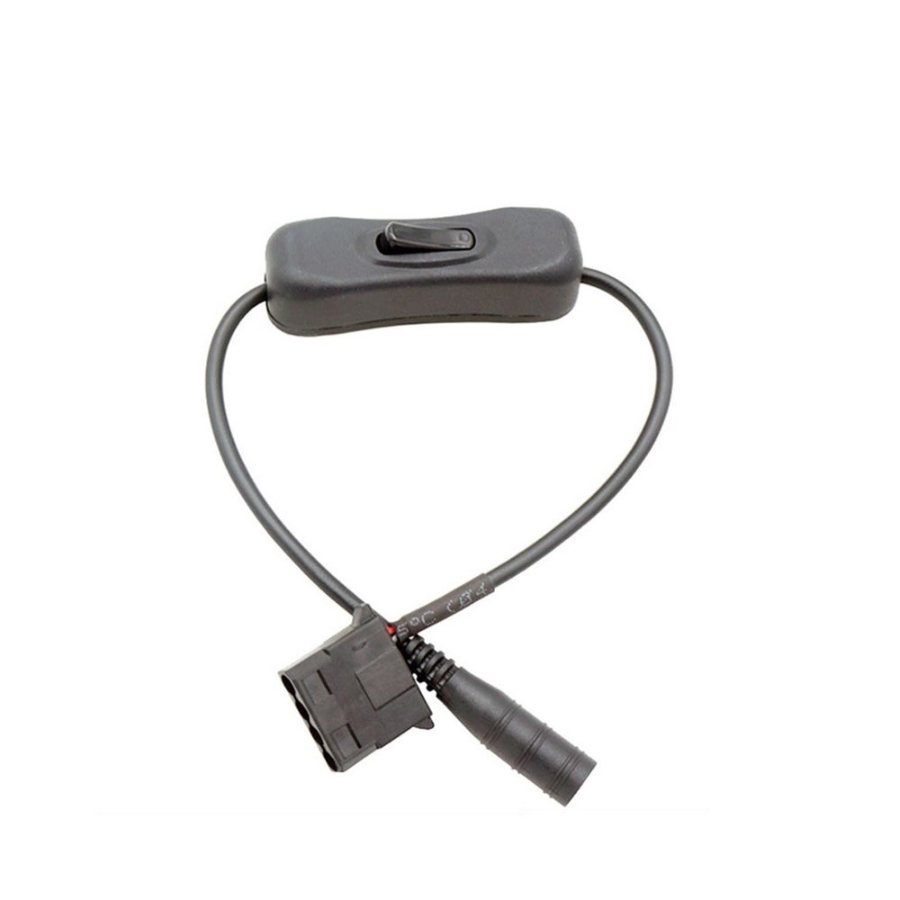 Chunsu DC 5.5 * 2.1mm to Molex Adapter Cable 12V Computer Molex DC Extension Cable with Switch -37cm(with Switch)
