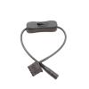 Chunsu DC 5.5 * 2.1mm to Molex Adapter Cable 12V Computer Molex DC Extension Cable with Switch -37cm(with Switch) view 1