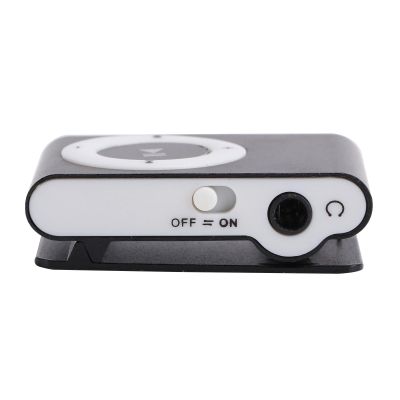 Media Player, Video Player Digital Music Media with Earphone and USB Cable Digital Signage Player for MP3 BackClip Player (Black)