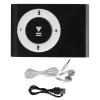 Media Player, Video Player Digital Music Media with Earphone and USB Cable Digital Signage Player for MP3 BackClip Player (Black) view 2