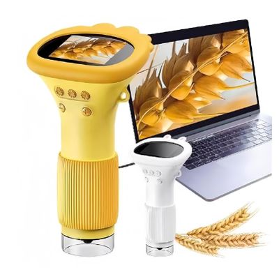 1000X Portable Digital Microscope, 2MP Camera 2.0" Screen 8 LED Lights, Stores 400 Photos Handheld Microscope