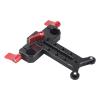 Adjustable Long Lens Support Bracket, Height 3.5cm, Aluminum Alloy for Camera with Pulley, 15mm Rod Hole, Lightweight and Strong, Suits Telephoto Lenses up to 2kg, Precision Made view 2