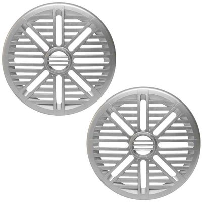 ASA Electronics Boat Speaker Grille RG65HGS | Silver 6 1/2 Inch (Pair)