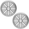 ASA Electronics Boat Speaker Grille RG65HGS | Silver 6 1/2 Inch (Pair) view 1