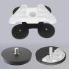 400lb Pull Magnetic Mount for Mini Internet Satellite Car Roof Mount Kit Easy Install Stainless Steel Roof Bracket with Rubber Coating 4 Magnet Bases No Drilling Bracket view 4