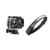 Pro Xtreme 4K Action Camera - Ultra HD Waterproof Camera Video Camera with Wi-Fi, 170 Wide Angle Lens and Tactical Headlight - 230 Wide Beam LED Tactical Headlamp, Rechargeable USB-C Headlight with view 1